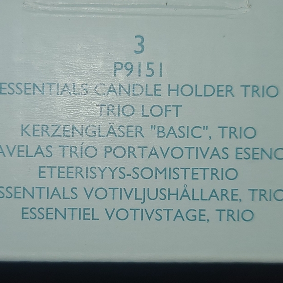PartyLite Essentials Candle Holder Trio Retired NIB P9151 - Picture 2 of 2